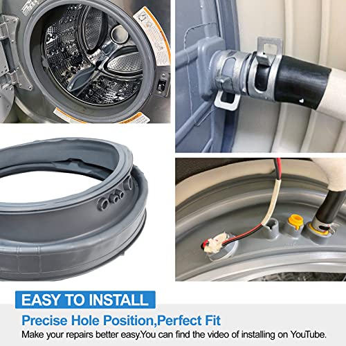 Upgraded Mds47123608 Washer Door Gasket Boot Seal Compatible With Lg Kenmore Washer Parts Ap5668418,2673936,Ps6448330, Washer Door Seal Replacement Wm4070Hva/Hwa, Wm4270Hwa, Wm8000Hva/Hwa,Wm8100Hva #TOP4