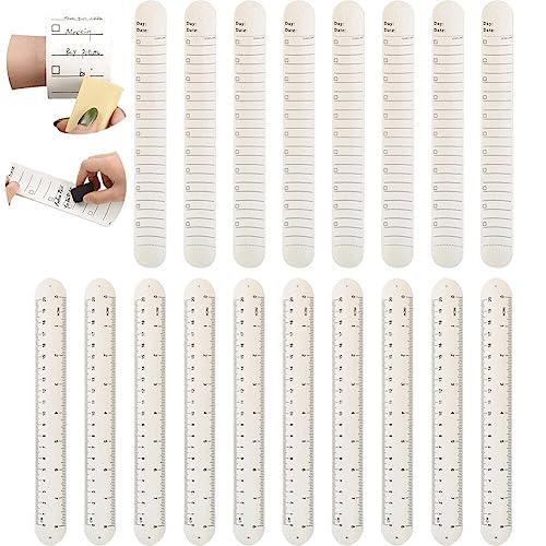 Mémo étanche de poignet réutilisable avec surface effaçable 20pcs