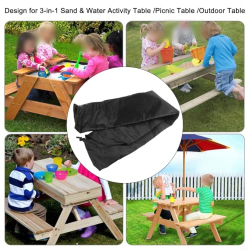 Cubierta de mesa de picnic resistente a la intemperie con ventilación de malla 5
