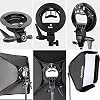GODOX 80x80cm Foldable Flash Softbox kit with S-Type Bracket Bowens Mount Holder for Camera Flash Speedlight Studio Photography (Softbox Kit 80x80 +S-Type)