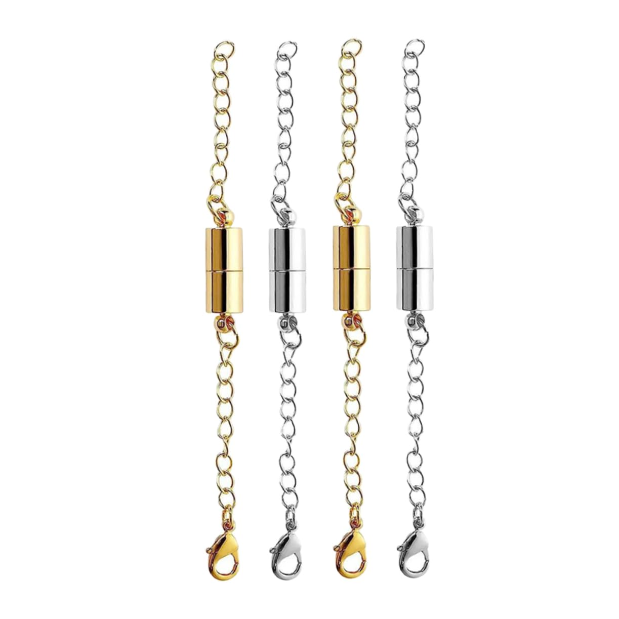 20paare Magnetverschluss Kettenverlängerung Teiliges Für Schmuckherstellung Einfach Zu Befestigen Für Halsketten Armbänder Und Zubehörteile Für Kreative Projekte