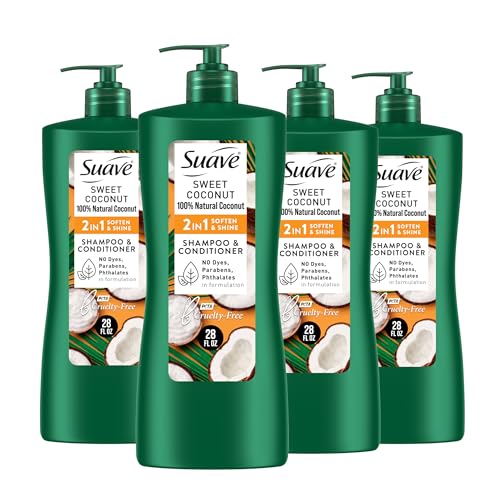 Suave Smooth & Shiny 2-in-1 Shampoo & Conditioner