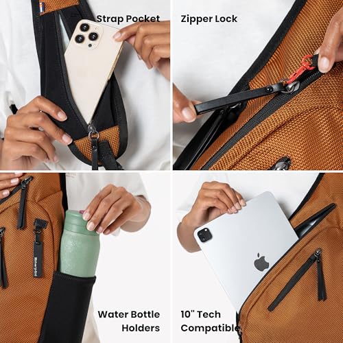 Image of Sherpani Esprit, Anti Theft Sling Bag, Crossbody Backpack (Sakura)