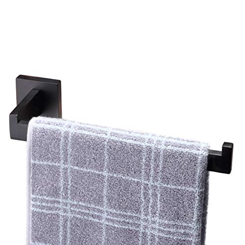 Toprema Towel Holder Bar Towel Ring Stainless Steel Matte Black Hand Bath Towel Hanger Bathroom Lavatory Kitchen Hardware Wall Mount #TOP5