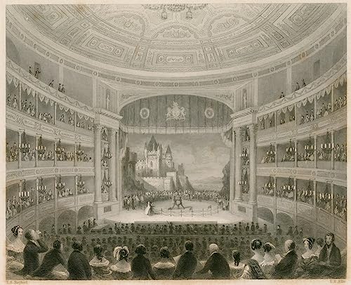 Lienzo del Teatro Drury Lane de Londres de 60x90cm para decorar tu salón con elegancia clásica