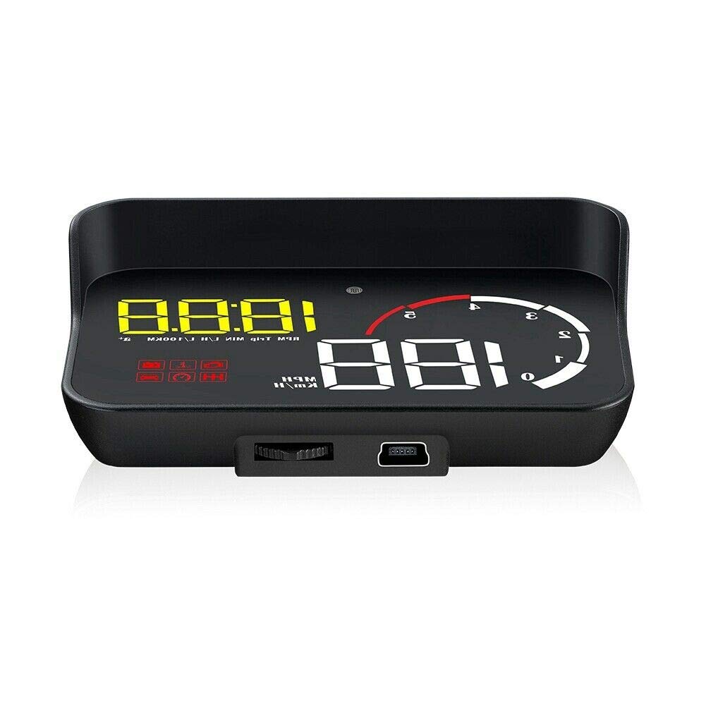 Uniwersalny wyświetlacz GPS HUD Head UP do samochodu, prędkość jazdy, ostrzeżenie przed szybą