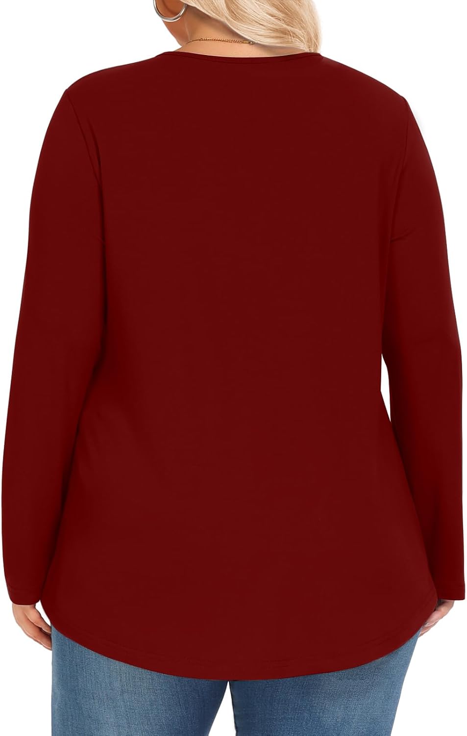 Womens Plus Size Tops Long Sleeve Shirts Fall Tunics Blouses Wear with Leggings - Image 4