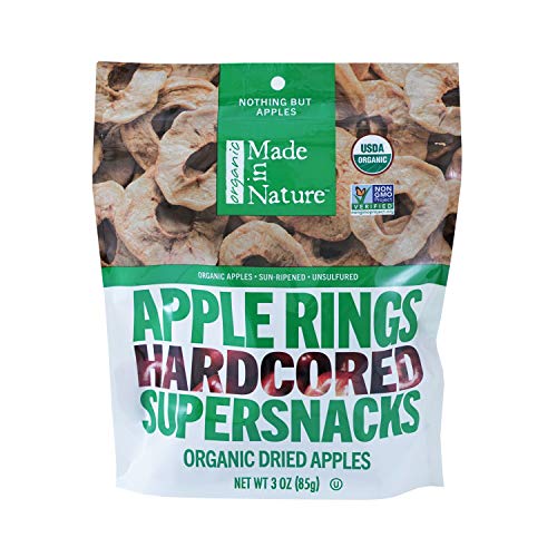 Made In Nature, Dried Fruits Apples Organic, 3 Ounce