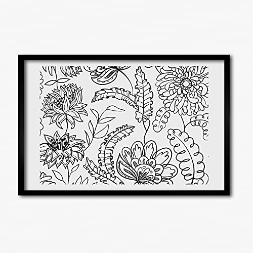 Cadre en bois moderne 60x40 cm Tulup pour embellir votre salon de fleurs