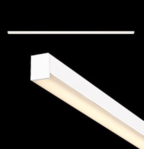 Miniatura 3 de Sonneman Stix Plus - Lámpara LED de tocador y aplique de pared de 48 pulgadas, barra de luz lineal de bajo consumo, color blanco satinado