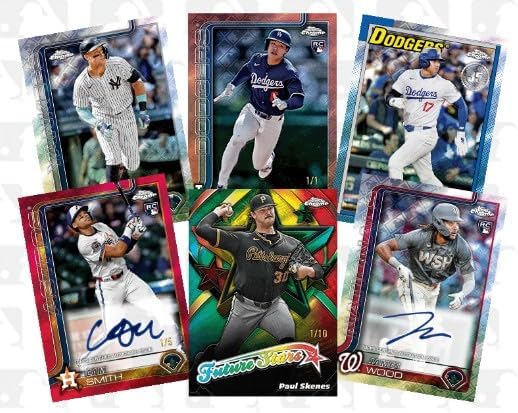 2025 Topps Chrome LOGOFRACTOR Baseball MEGA Box 8 519qgF0df+L. AC