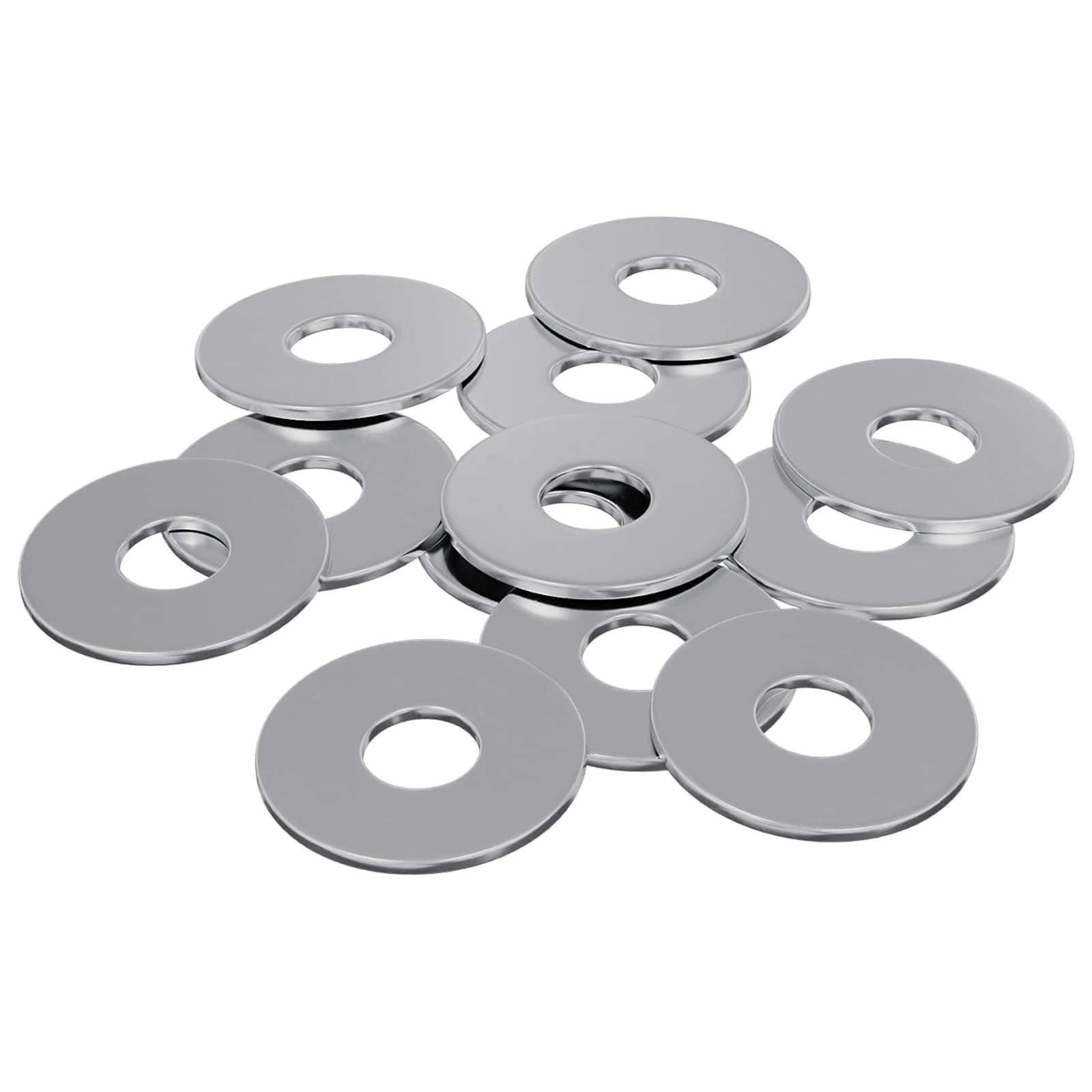 Arandelas 9000 pcs Plateado Hierro,Artículos de ferretería,Arandelas,18.2kg-864456