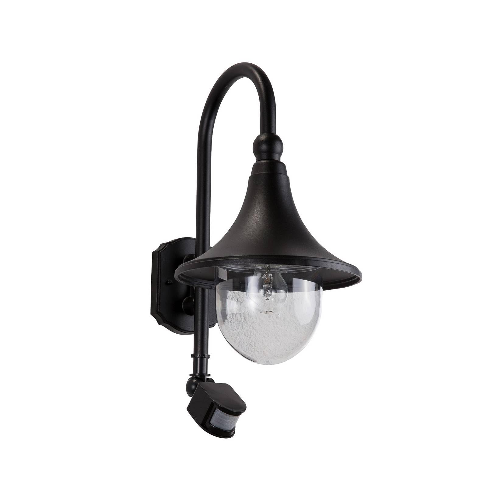 Lindby Applique extérieure Daphne à intensité variable (Moderne) en Noir Aluminium (1 lampe,à E27), pour mur extérieur/façade de maison terrasse und balcon