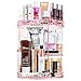 Sorbus Rotating Makeup Organizer, 360° Rotating Adjustable Carousel Storage for Cosmetics, Toiletries, and More - Great for Vanity, Bathroom, Bedroom, Closet, Kitchen (Pink)