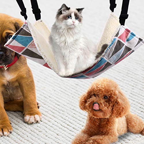 Popetpop rede suspensa para gatinho para dormir, repouso para brincar pesado, rede de algodão para a