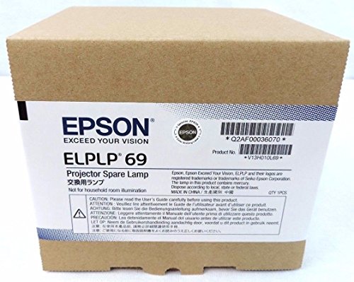 Electrified POWERLITE Home Cinema 5030UB Replacement Lamp with Compatible Housing and Factory Original Bulb ELPLP69 / V13H010L69 for EPSON Projectors