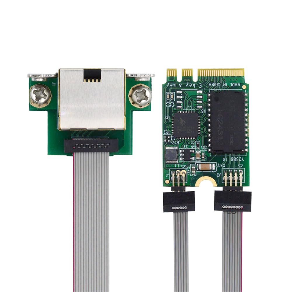 xiwai 2.5Gbps 2500Mbps to 2230 NGFF A+E-Key GBE Gigabit 1000Mbps Ethernet LAN Controller Cable Network Adapter for Desktop Motherboard-image-4