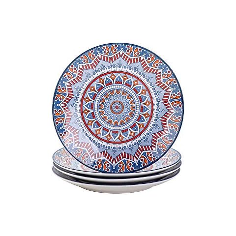 vancasso Mandala 4-Piece Cake Plate Set Cover