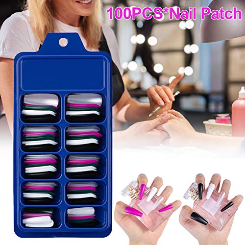 Sarg Kunstnägel-Set, Ballerina-Nagelspitzen, volle Abdeckung, bunt, falsche Acryl-Nagelkunst-Tips für Nagelstudios und… – Bild 4