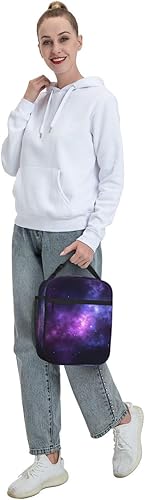 Miniatura 8 de Magic Galaxy Sky - Lonchera térmica para mujeres y hombres, reutilizable, a prueba de fugas, bolsa de almuerzo refrigerante, portátil, para viajes,