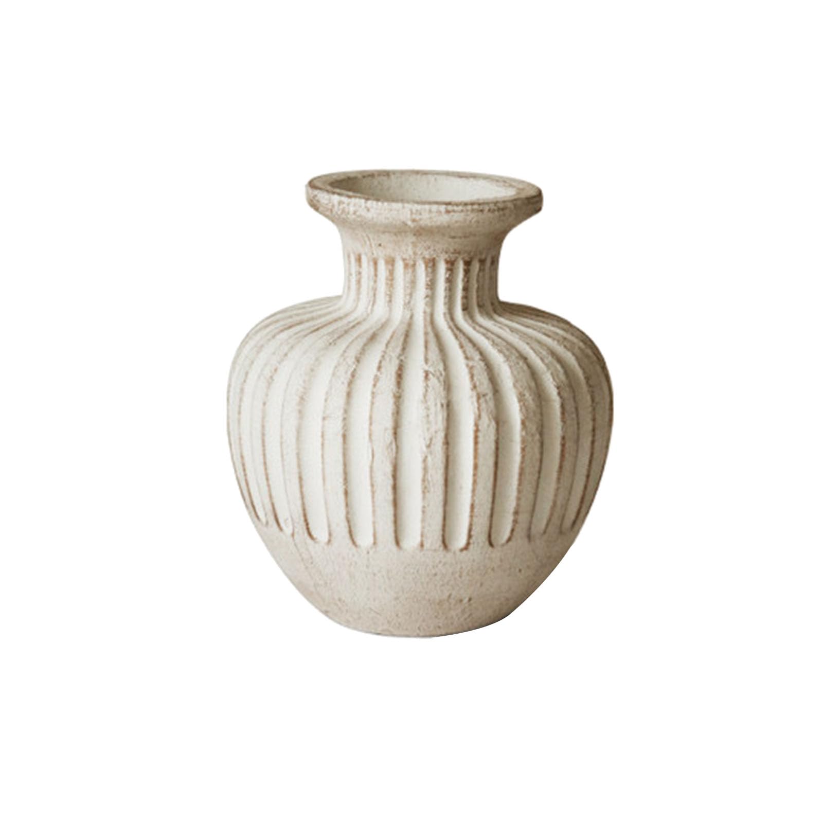 Nzzkoides E Sturdy Ceramic Vas For Dry Branches, Vintag Decorativ Vas, Ornament For Living Room, Bedroom, Study, Shelf, Floor, Various Styles(Size:23.5 * 23.5 * 26.5Cm,Color:e)