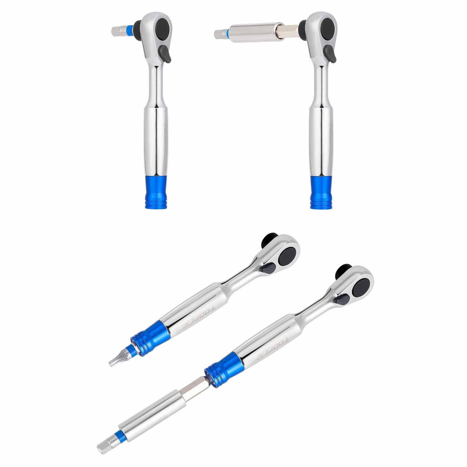 Sharplace Kit de Herramientas para Reparación de Bicicletas, Bolsa de Almacenamiento, de Trinquete, Parches Reversibles para Neumáticos de Garaj