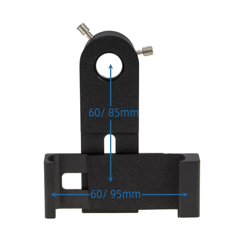 Adaptador de teléfono Inteligente Totalmente metálico for telescopio y microscopio Conector de Lente de cámara Universal for fotografía(24-36mm)