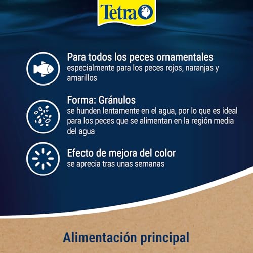 Miniatura 5 de Tetra Rubin Granules - Alimento En Forma De Gránulos Con Potenciadores De Color Naturales, Favorece Un Intenso Esplendor De Color De Los Peces, Lata De 250 Ml