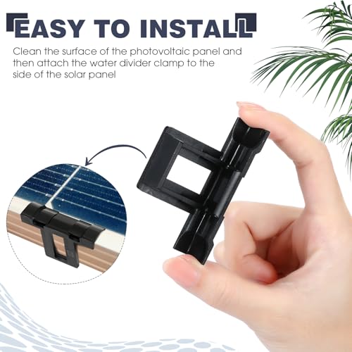 Ylinge 200 Stück Solarpanel Wasserablauf Clips Entwässerung Clips Photovoltaik Panel Schlammentfernungsclips PV Wasserablauf Clips PV Module Reinigung Clips für Wasser Ablauf (30 mm)
