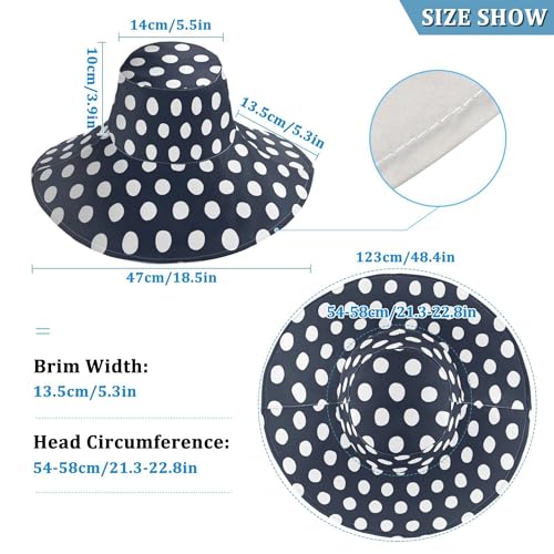 Sombrero de sol para mujer Aslsiy reversible y plegable miniatura 3
