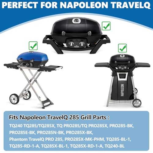 Image of SafBbcue Stainless Steel Grease Tray Replacement 62006 for Napoleon TravelQ 285 Series Grill | Fits Napoleon TravelQ 285 /TQ240 /TQ285X /PRO285 /PRO285X, Replaces 62006, Rust-proof, easy clean, durable, Dishwasher safe