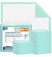 BIGGMED Tear-Resistant Disposable Bed Pads 48" x 36" 20 Count Underpads Extra Large Incontinence ...