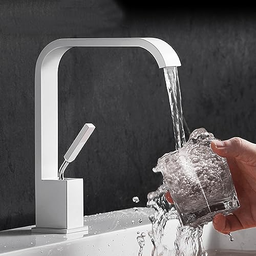 Robinet cascade de salle de bain gris MOCHAMIK mitigeur monotrou G1/2