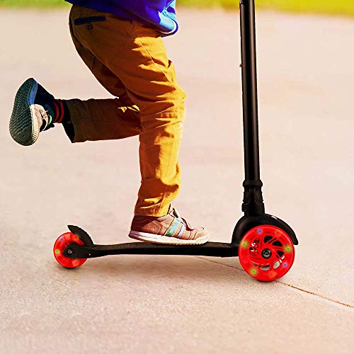 Patinete Atrio 3 Rodas com LED Guidão Ajustável Preto - ES112