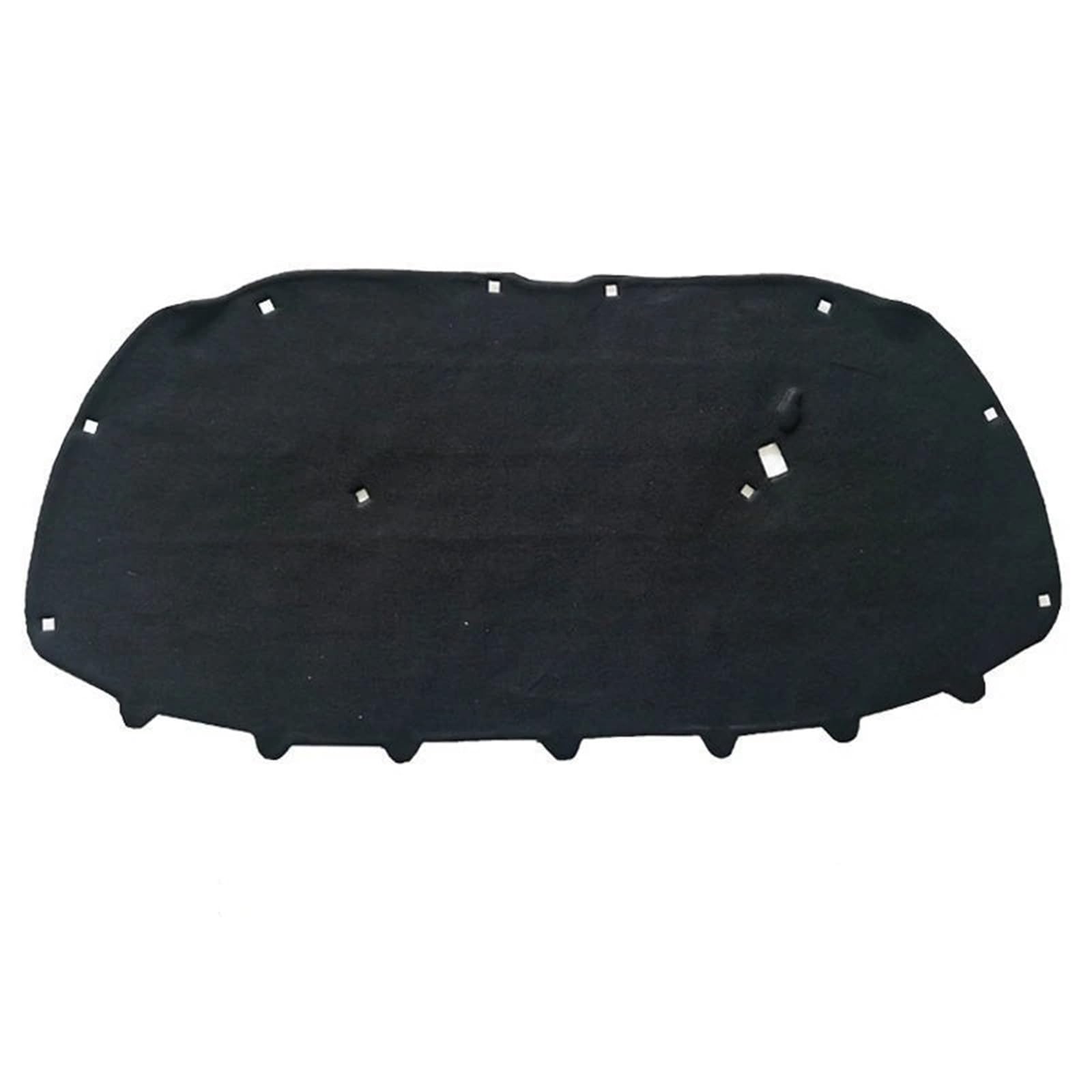 Xexjhqq Black Car Hood Engine Insulation Pad For Vw For Polo 2011-2019 Front Hood Engine Sound Insulation Pad Cotton Soundproof Cover Thermal Heat Insulation Pad Mat(Black)