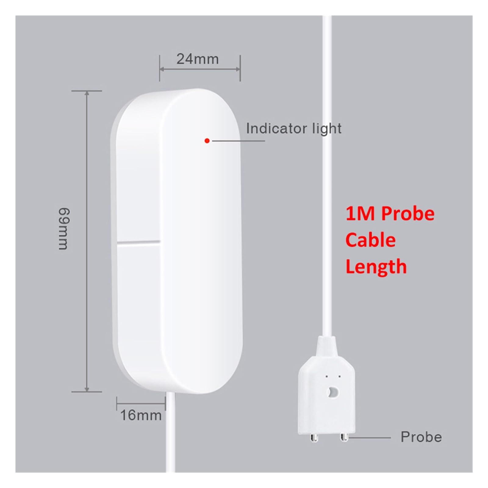 Tuya Smart Home Sans Fil WiFi Alarme Fuite D'eau Détecteur De Capteur Alerte D'inondation Ensemble Liaison Débordement Avec Contrôleur Valve Conservation De L'Eau(Linkage Set)