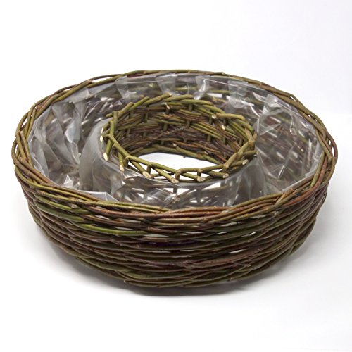 Trauer-Shop Pflanzring geflochtene Weide zum bepflanzen. D außen 40cm. 1 Stück
