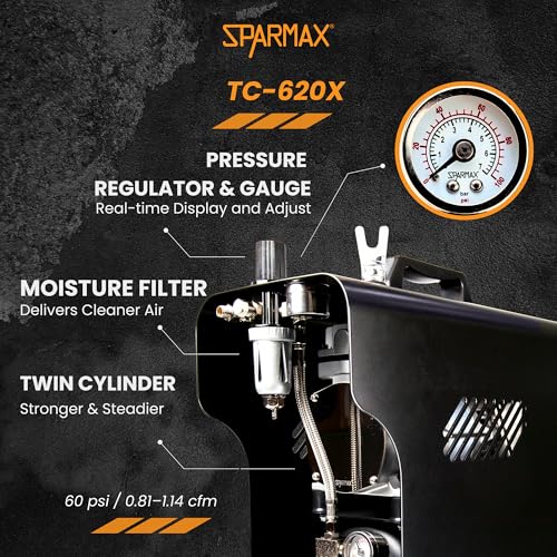 Sparmax Inspire Tc620X compresseur aérographe double sortie