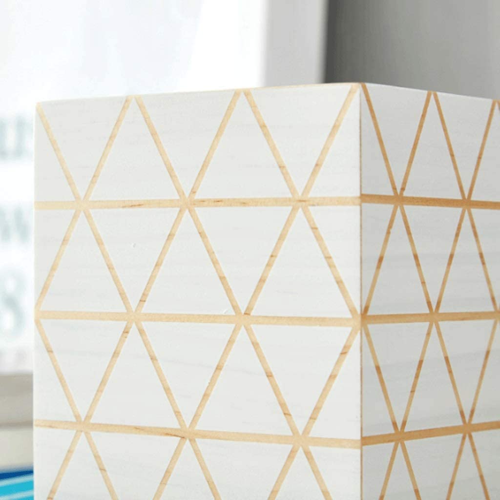 Pot Crayon Porte Stylo Triangle Géométrique Porte-stylo Créatif Porte-crayon En Bois Multifonction Papeterie De Papeterie De Bureau Rangée Conteneur De Bureau Fournitures Range Stylo Organiseur de Bur
