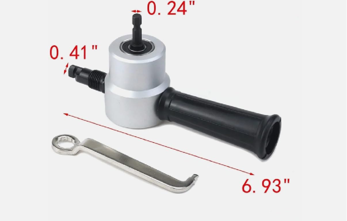 NEW Sheet Metal Cutter Nibbler Double Head Cutting Tool Saw Power Drill Attachment, May Vary