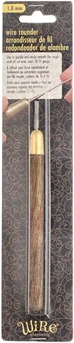 Miniatura 7 de The Beadsmith Redondea tu herramienta de alambre con fresas de copa de 0.071 in, mango de madera, alambre liso y extremos cortados de forma de