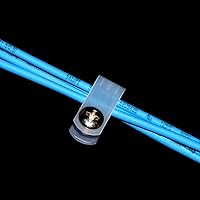 Vista 6 de 200 Uds. de nylon blanco tipo R abrazadera de cable sujetador de 1/2 pulgada clips de alambre de plástico abrazaderas surtido para conducto de cable