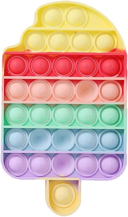 Amazon | スクイーズ玩具 プッシュポップ アイスクリーム型 フィ