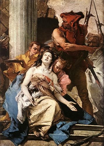 Tableau Battista Tiepolo affiche art martyre St pour décoration salon moderne