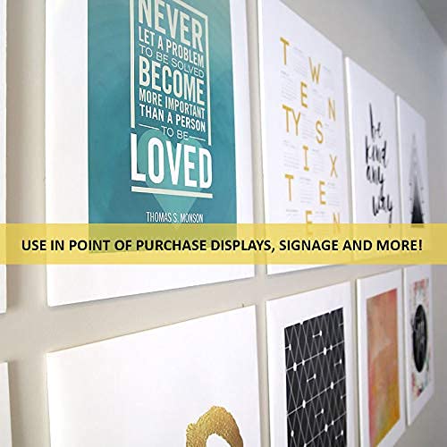 Performore - Expanded PVC Sheet - Lightweight Rigid Foam - 25mm (1-Inch) - 12 x 24 inches - White - Ideal for Signage, Displays, and Digital/Screen Printing