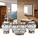 Produktbild 5-teiliges Badaccessoires-Set - Zahnbürstenhalter mit Seifenspender und Seifenschale French Vintage Style Premium-Qualität und Design-Style-01