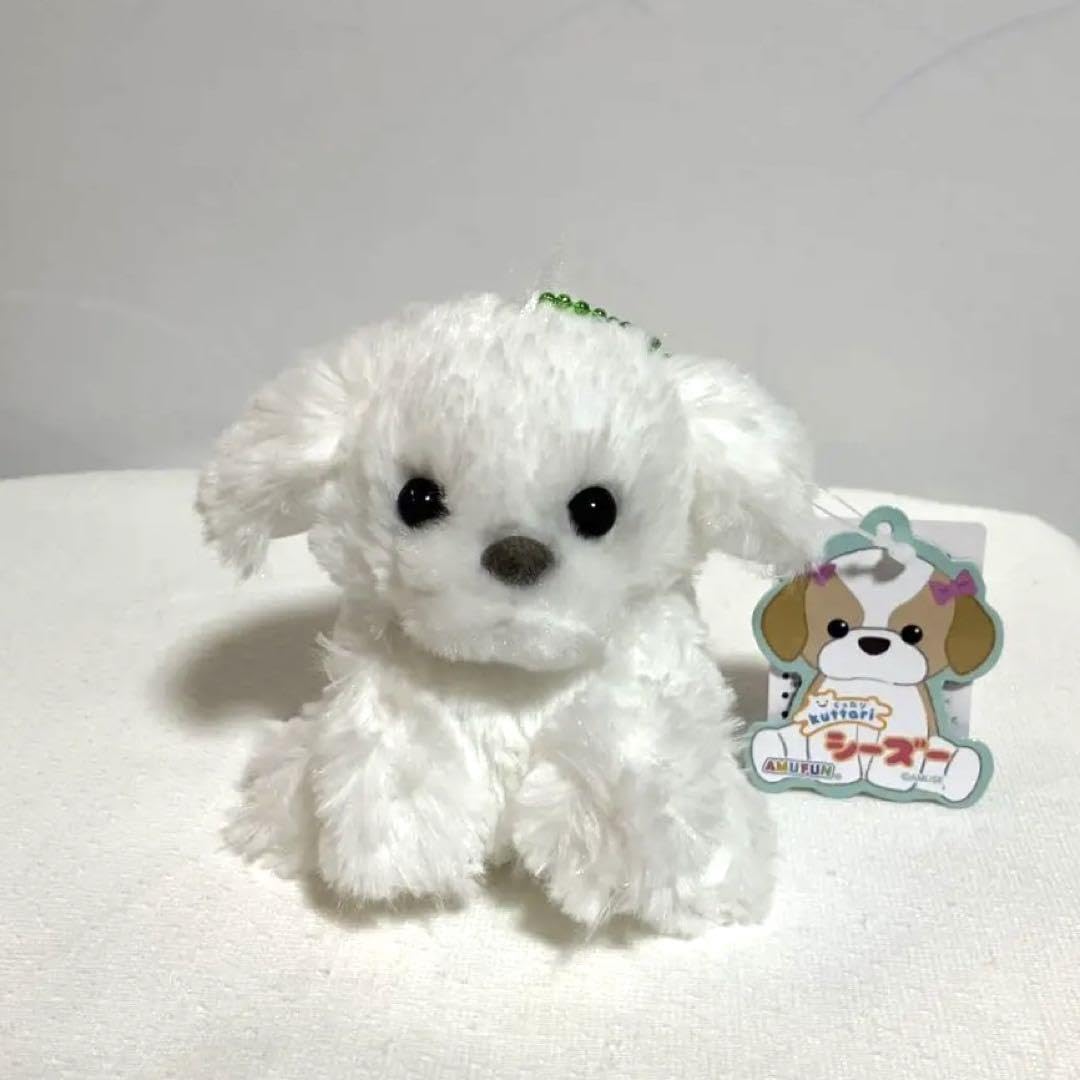 Amazon.co.jp: くう くったりシーズー ぬいぐるみ 白 犬 : おもちゃ