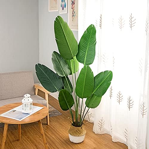 BEGONDIS Artificial Tropical Palm Tree Fake Plant for Indoor Outdoor, Perfect Faux Plants for Home Garden Office Store Decoration.