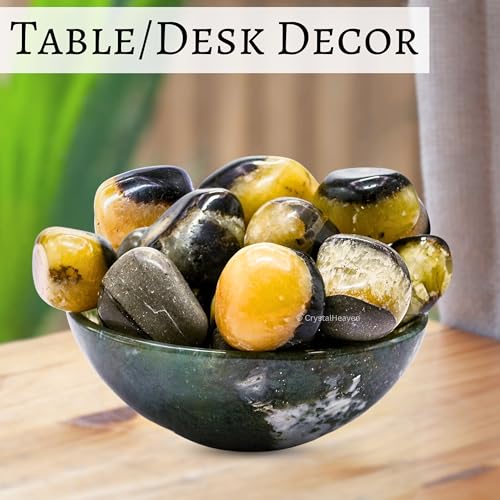 Image of Certified Septarian Crystal Healing Tumbled Stone, Natural Polished Crystals for DIY Crafts, Manifestation, Meditation, Pooja Feng Shui and Reiki Healing (30 Grams)