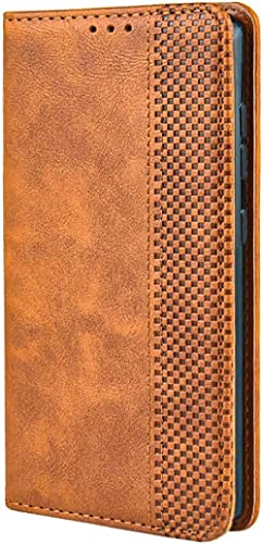 TEYYOS Housse Folio en Cuir pour Honor Magic5 Lite 5G/Magic 5 Lite Coque, Premium PU/TPU Flip Étui Portefeuille avec Fentes pour Cartes, Pochette Protector Etui Case Cover - Marron